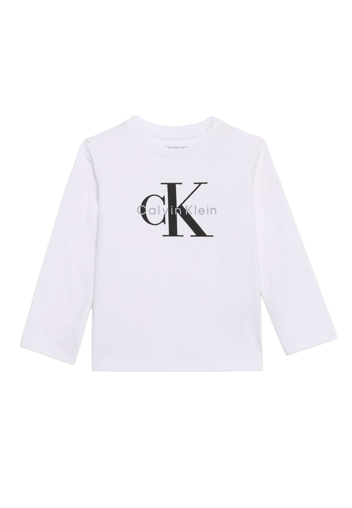 Calvin Klein Jeans Tricou gri / negru / alb