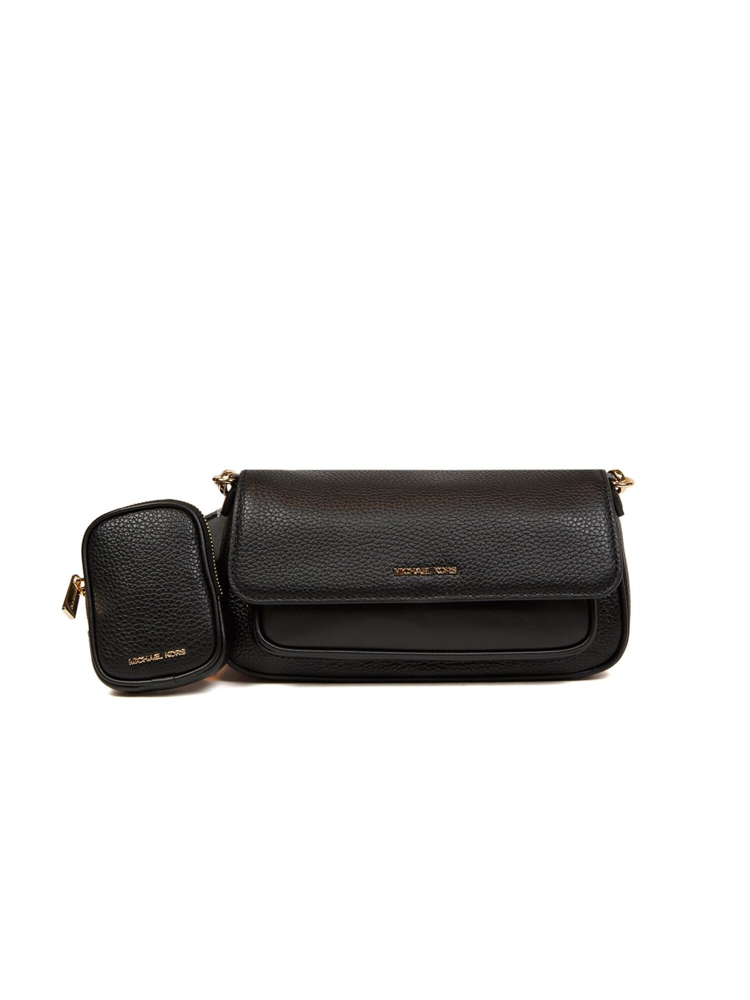 Michael Kors Bolso de hombro 'Jet Set Travel Small Flap Crossbody With Tech Attachment'  negro