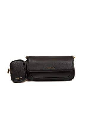 Michael Kors Bolso de hombro 'Jet Set Travel Small Flap Crossbody With Tech Attachment'  negro