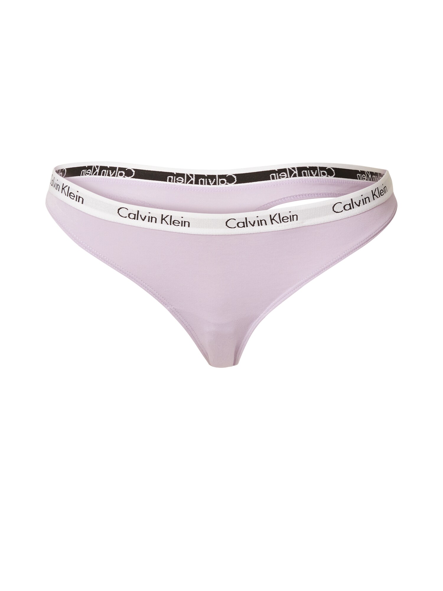 Calvin Klein Underwear Стринг 'CAROUSEL'  пастелнолилаво / черно / бяло