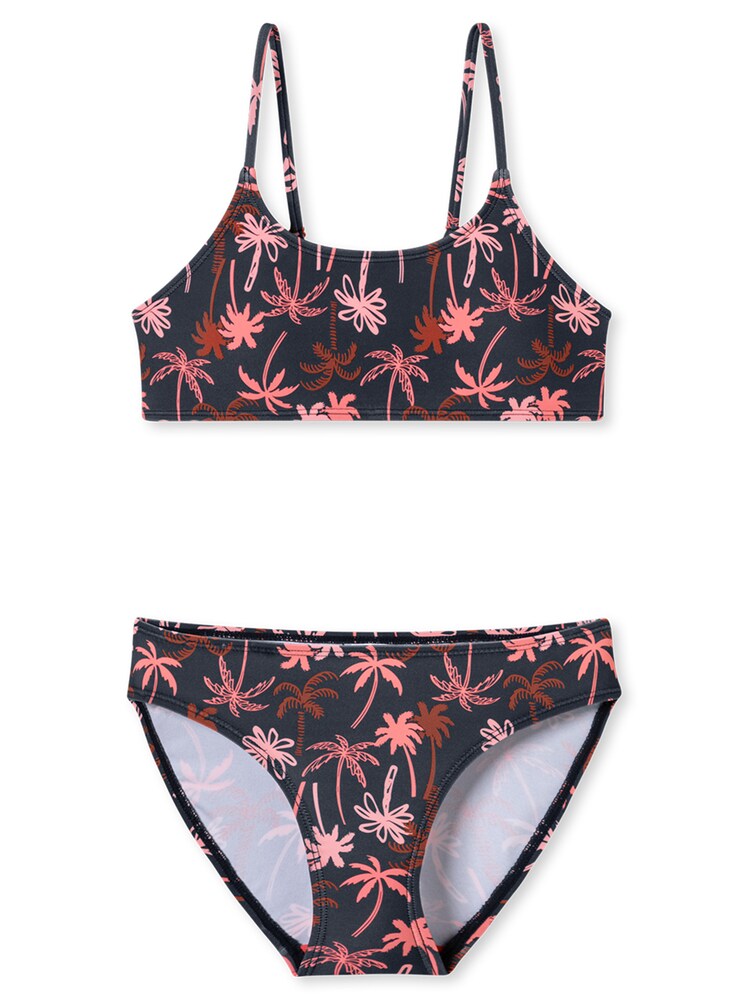 SCHIESSER Bustier-Bikini ' Aqua Teens Girl ' Mädchen Größe 152 nachtblau / hellpink / dunkelpink