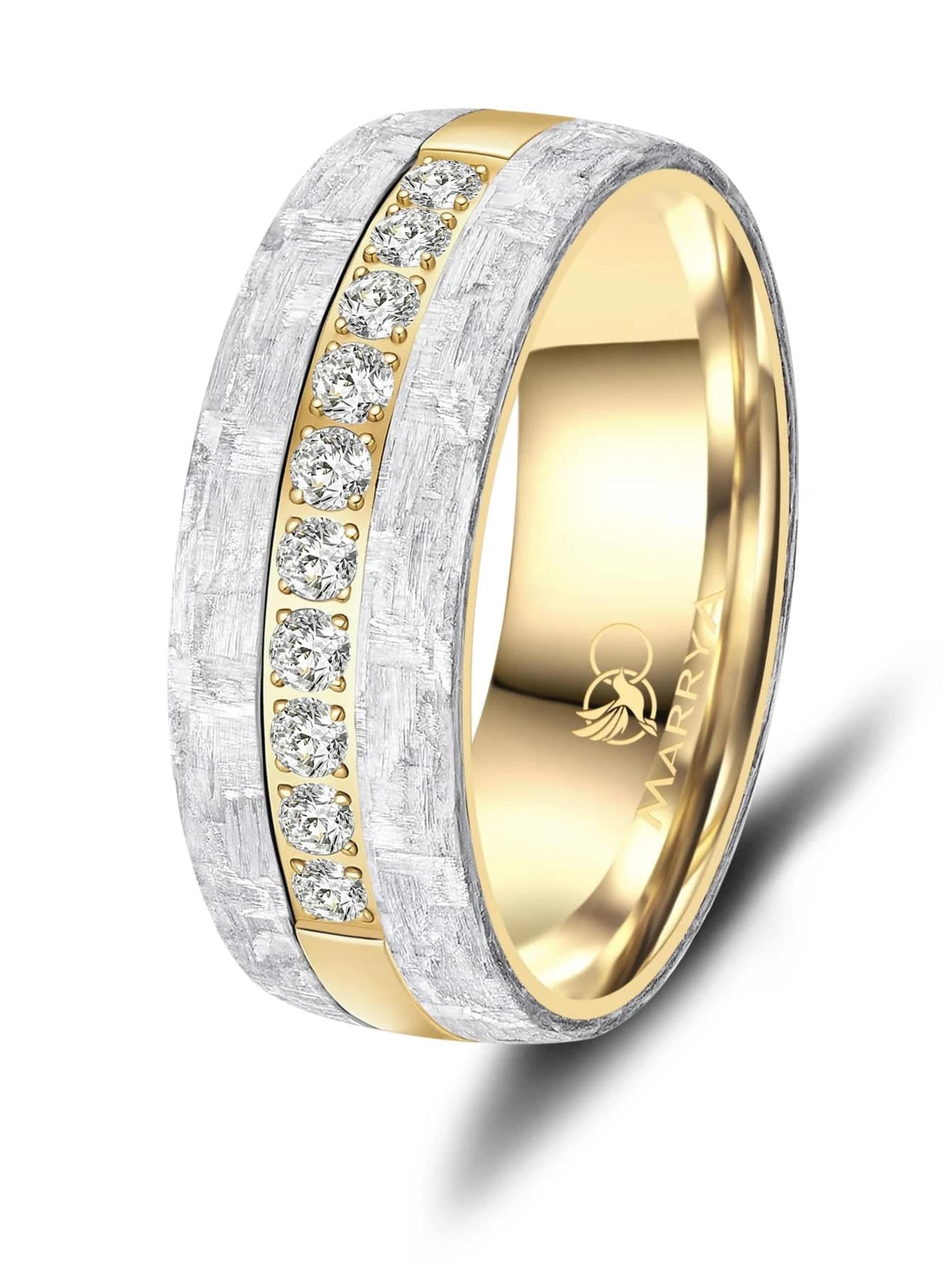 MARRYA Ring 'MARRYA CA-22 Eheringe aus Carbon' dam