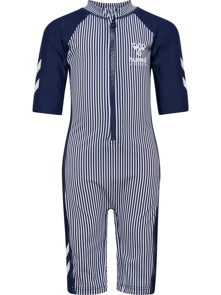 Hummel Badeanzug Jungen Größe 104 navy / weiß