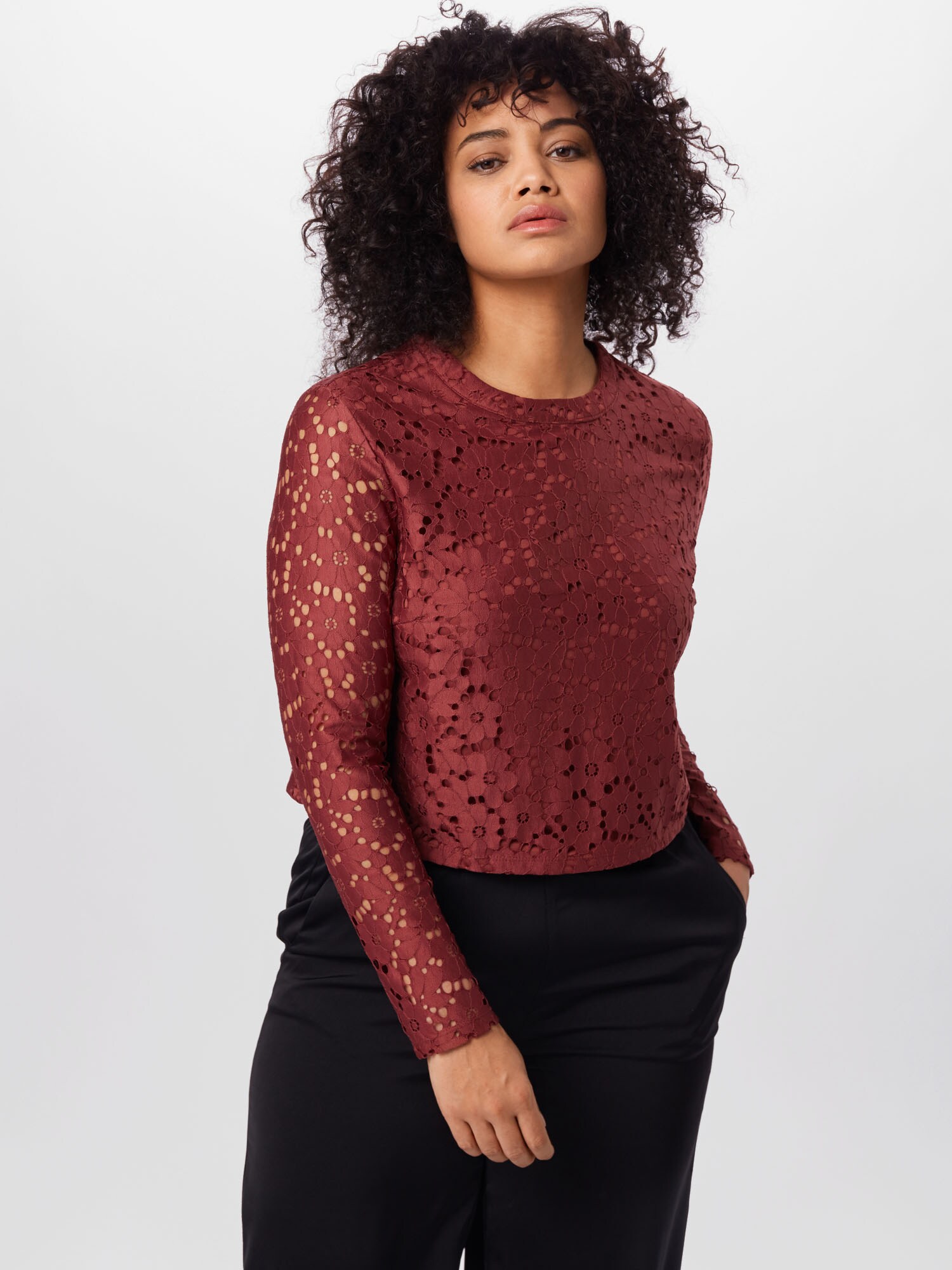 ABOUT YOU Curvy Póló 'Flora'  rozsdavörös termék 2. képe