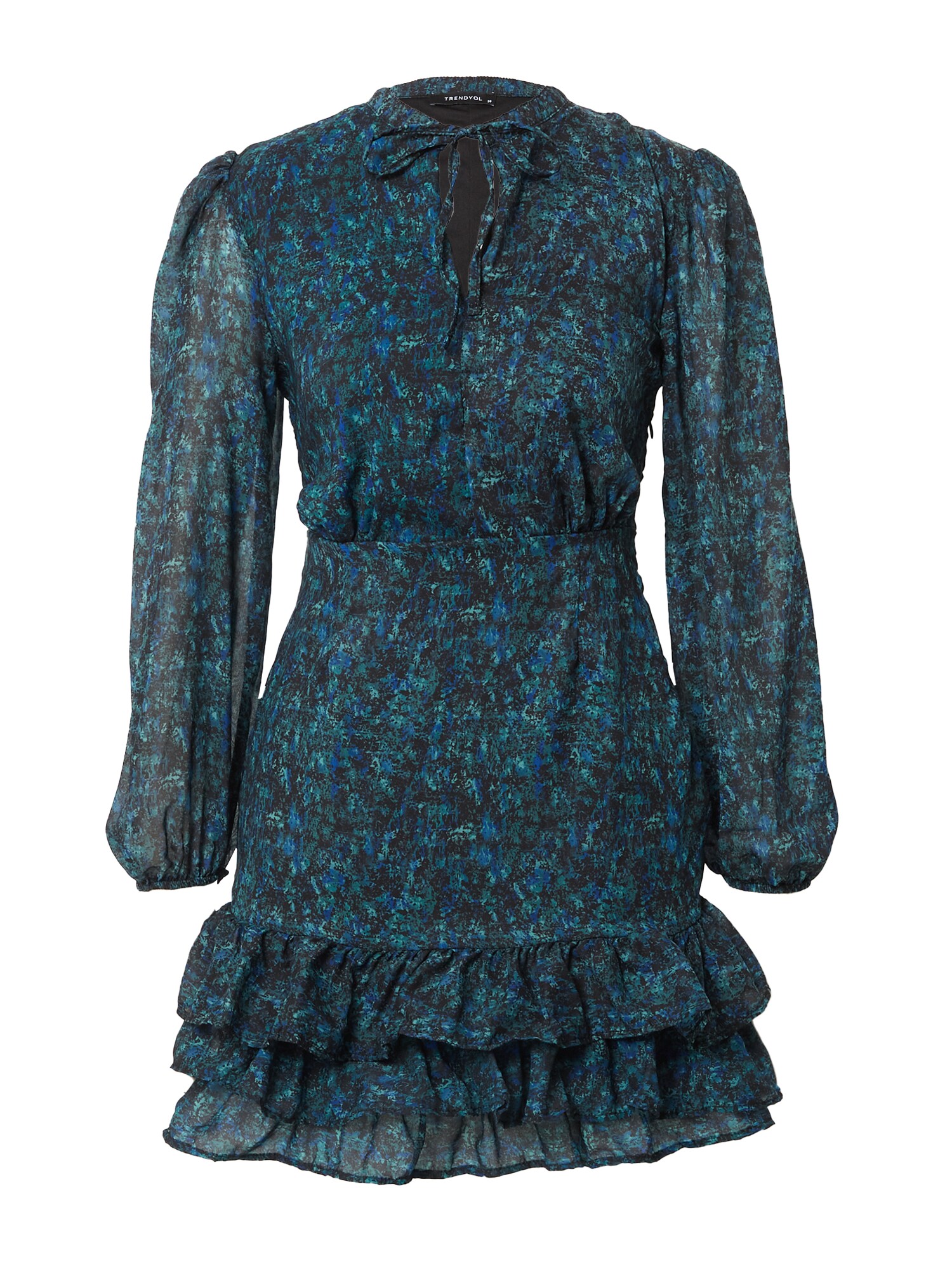 Trendyol Vestido  azul / verde / preto