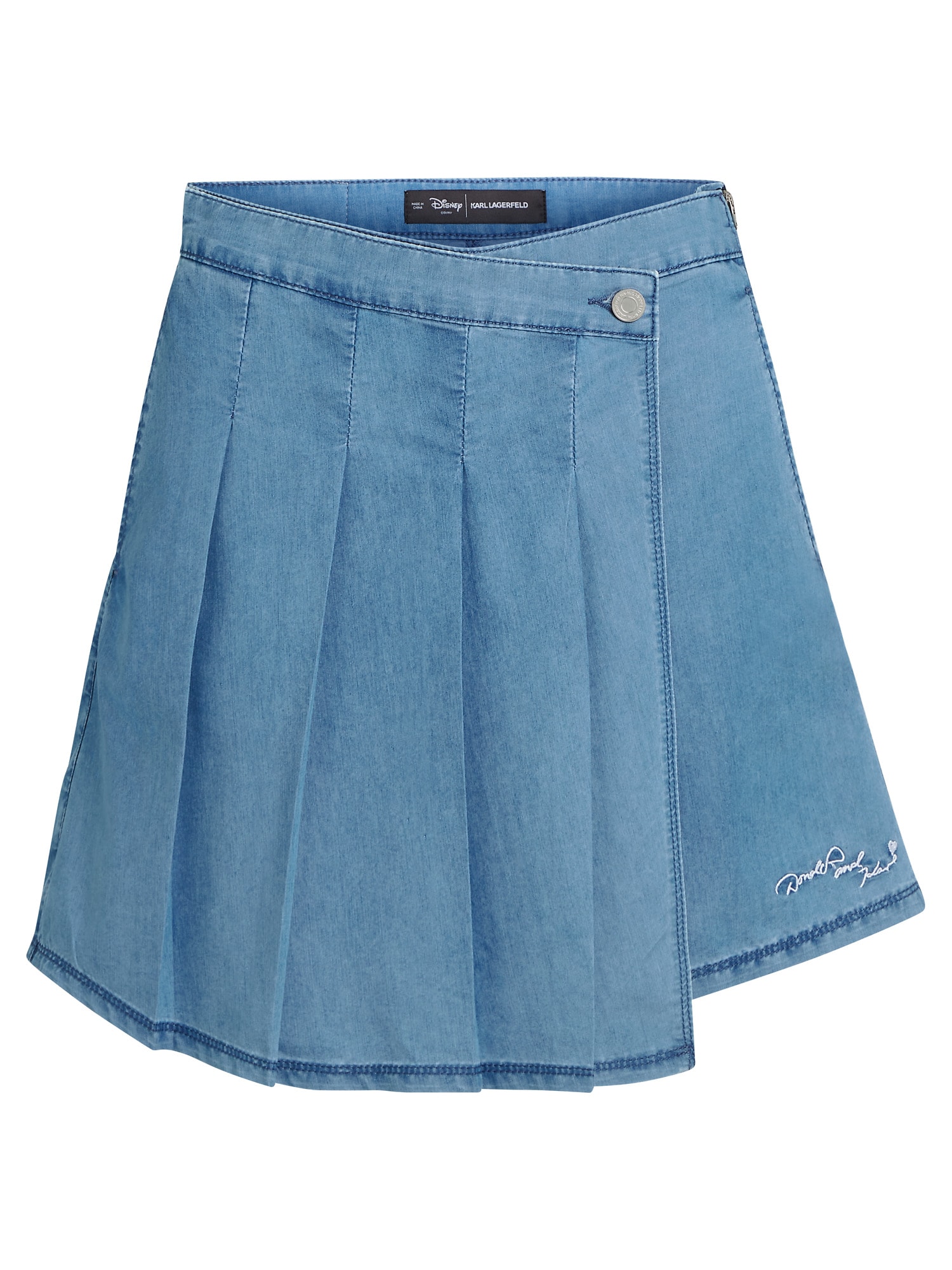 Karl Lagerfeld Fustă 'Disney x Karl Lagerfeld'  albastru denim / galben / negru / alb
