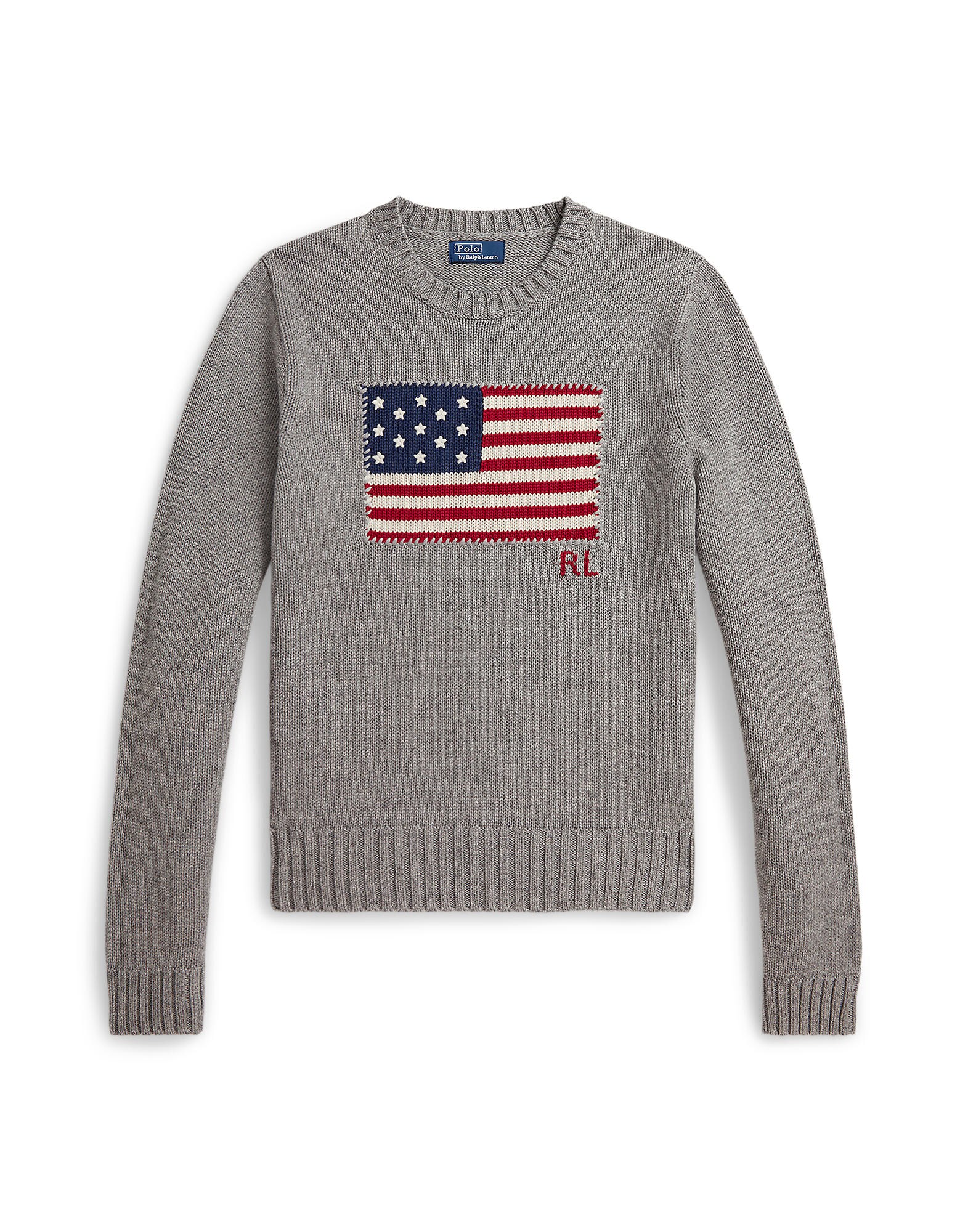 Polo Ralph Lauren Pulover bleumarin / gri închis / roșu intens / alb