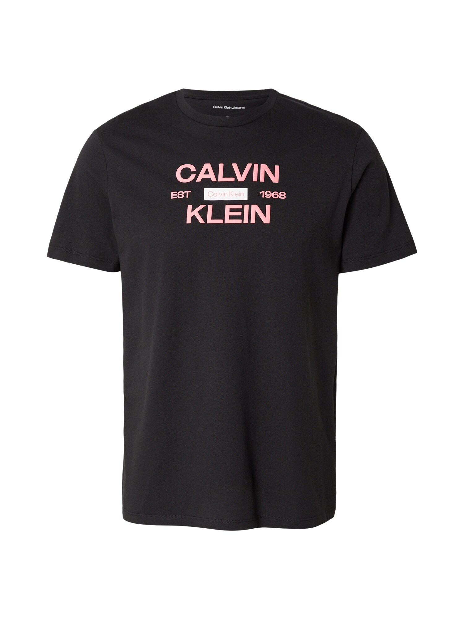 Calvin Klein Jeans Majica 'Logo Graphic'  roza / črna / bela
