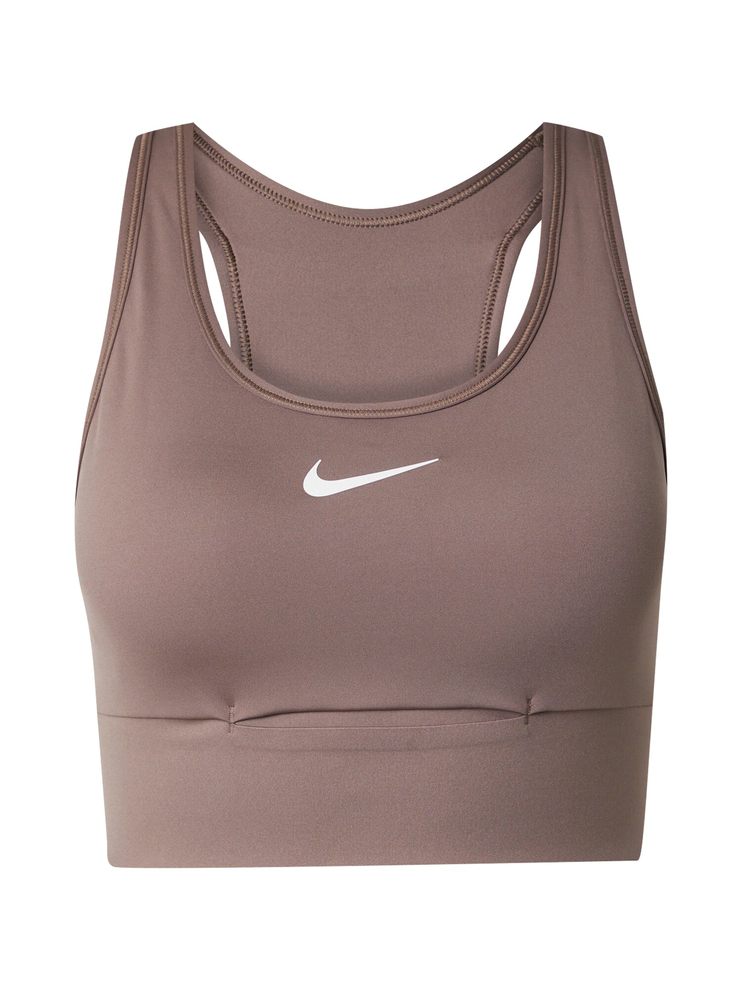 NIKE Sutien sport SWSH  maro / alb murdar