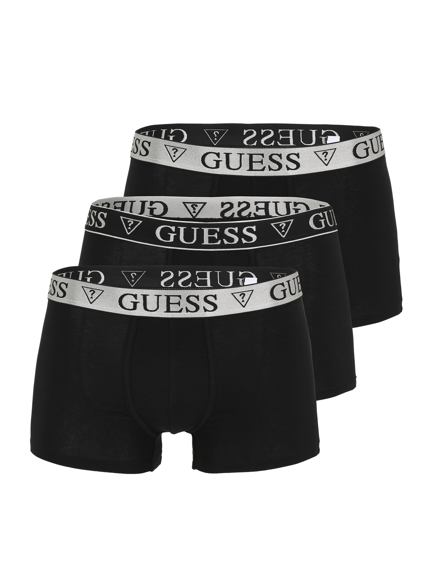 GUESS Boxeri  negru / alb