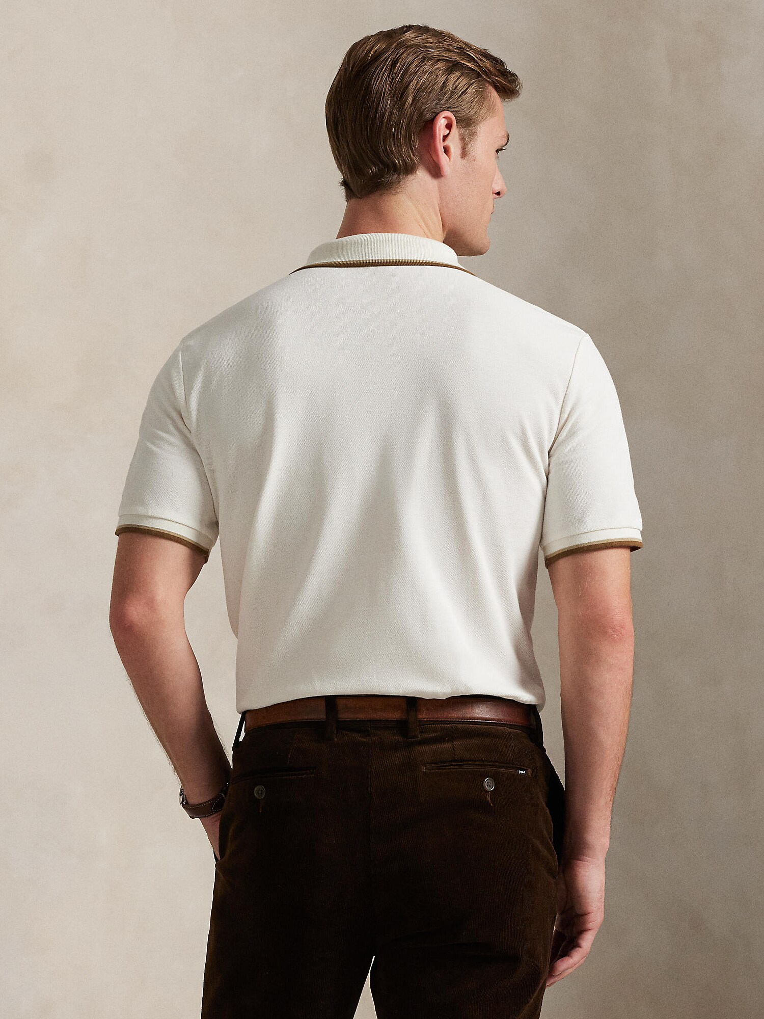 Polo Ralph Lauren Tričko béžová / krémová / hnedá (obrázok 3)