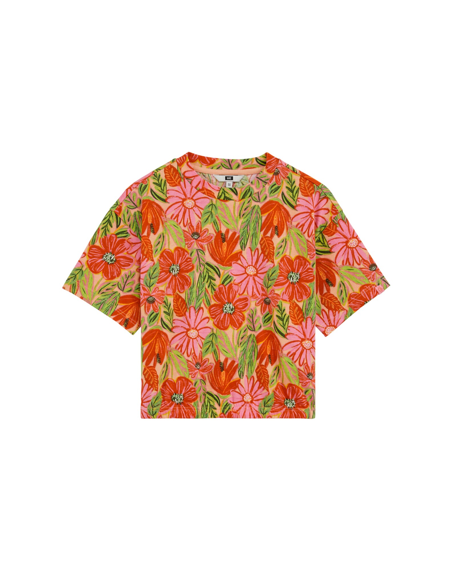 WE Fashion Tricou  verde / roz / roz deschis / roșu