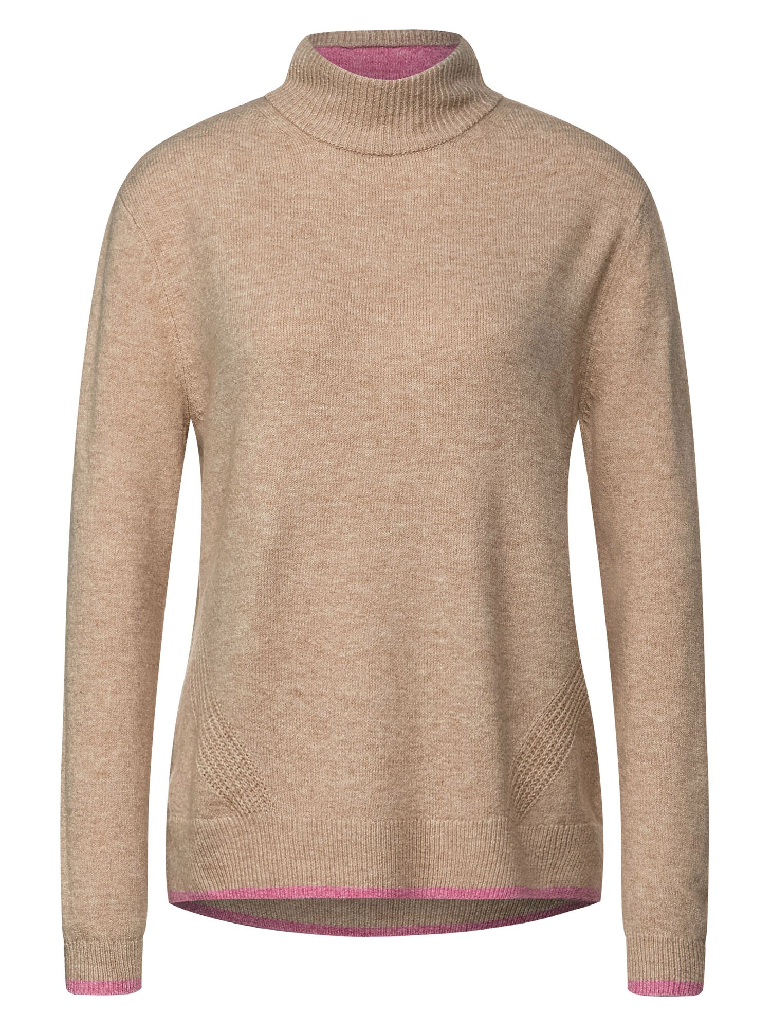 STREET ONE Pullover  bege escuro / rosa claro