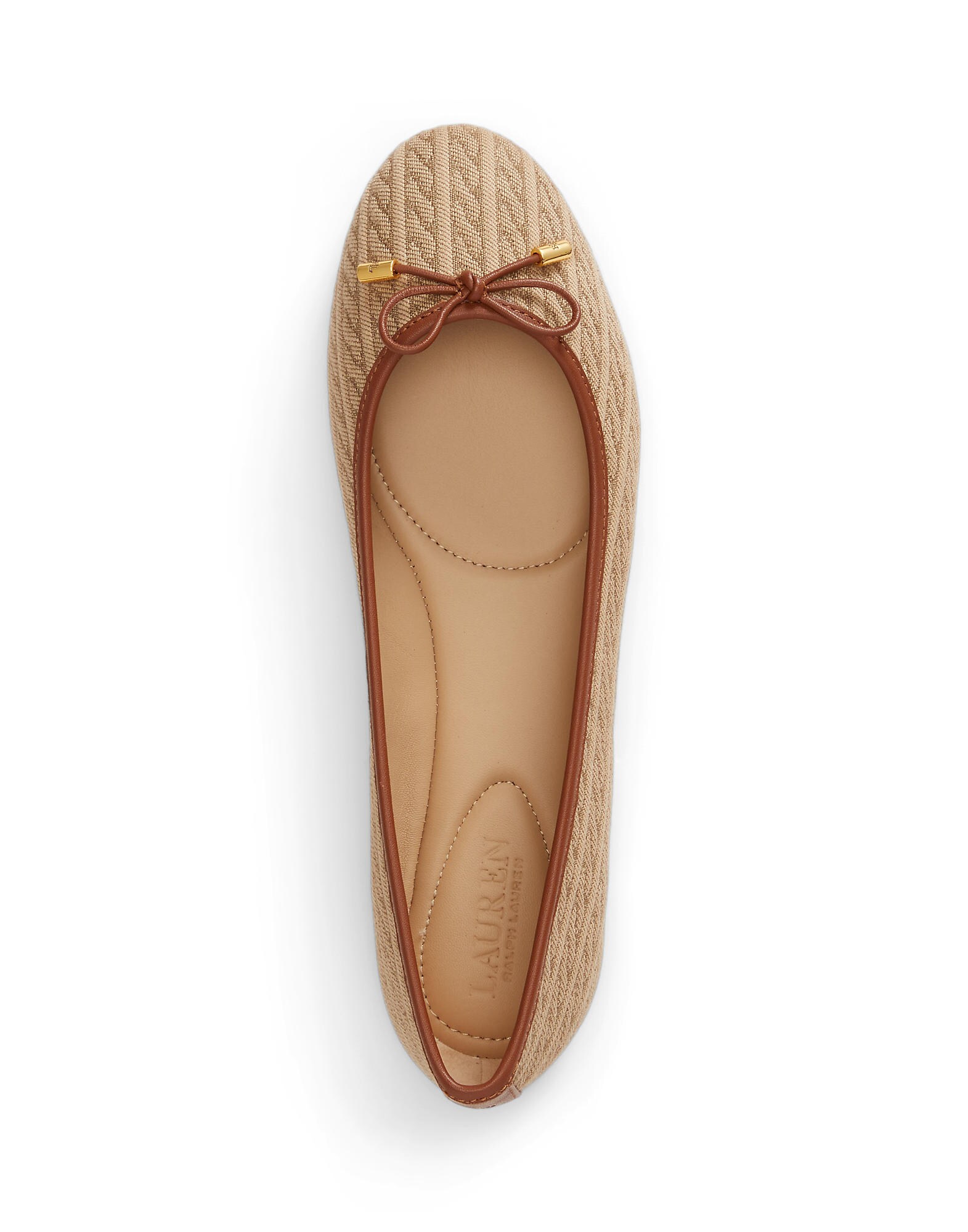 Lauren Ralph Lauren Bailarina 'JAYNA'  beige oscuro / marrón / caqui – imagen 3
