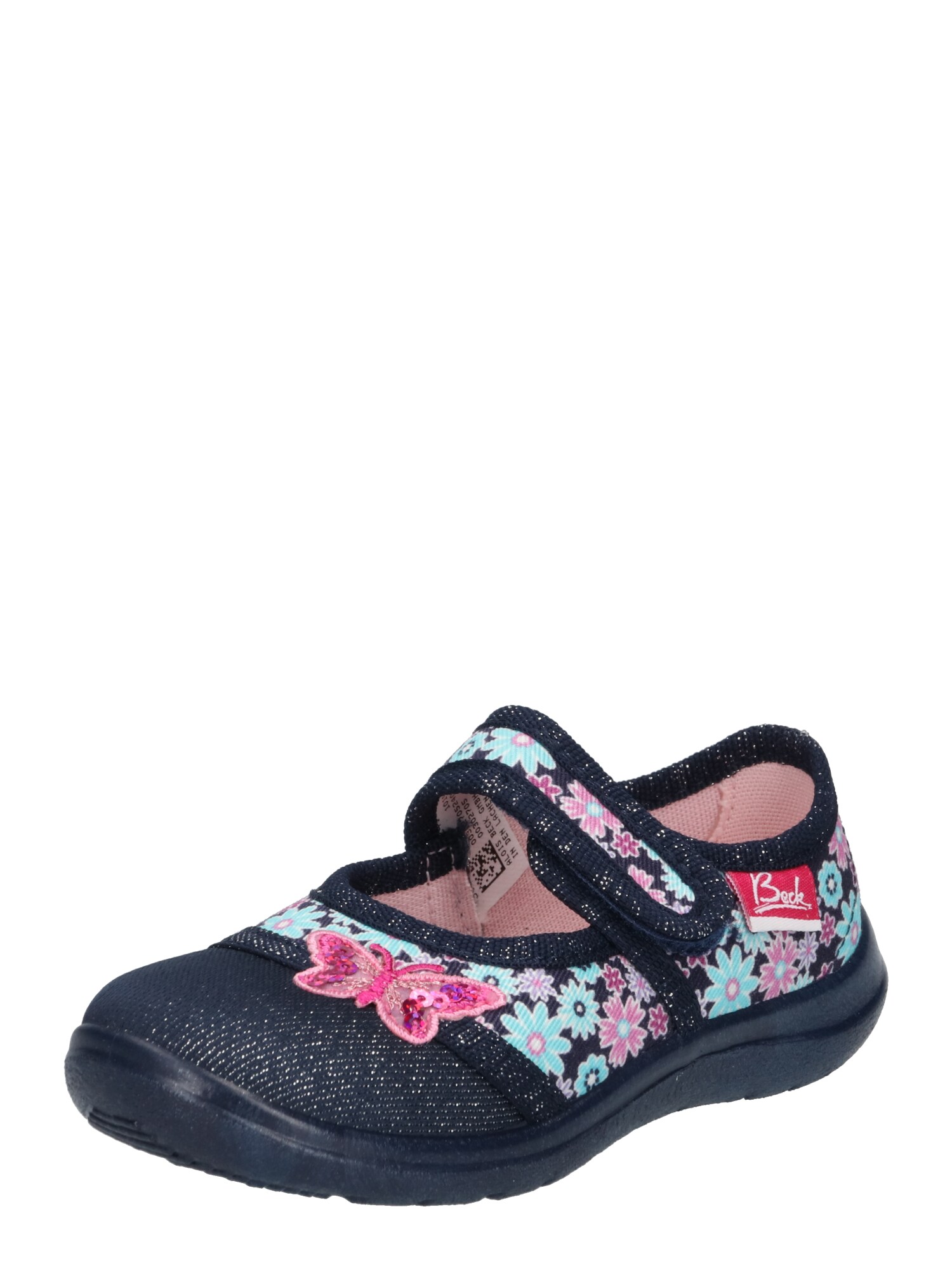 BECK Papuci de casă Beauty  albastru deschis / albastru închis / roz