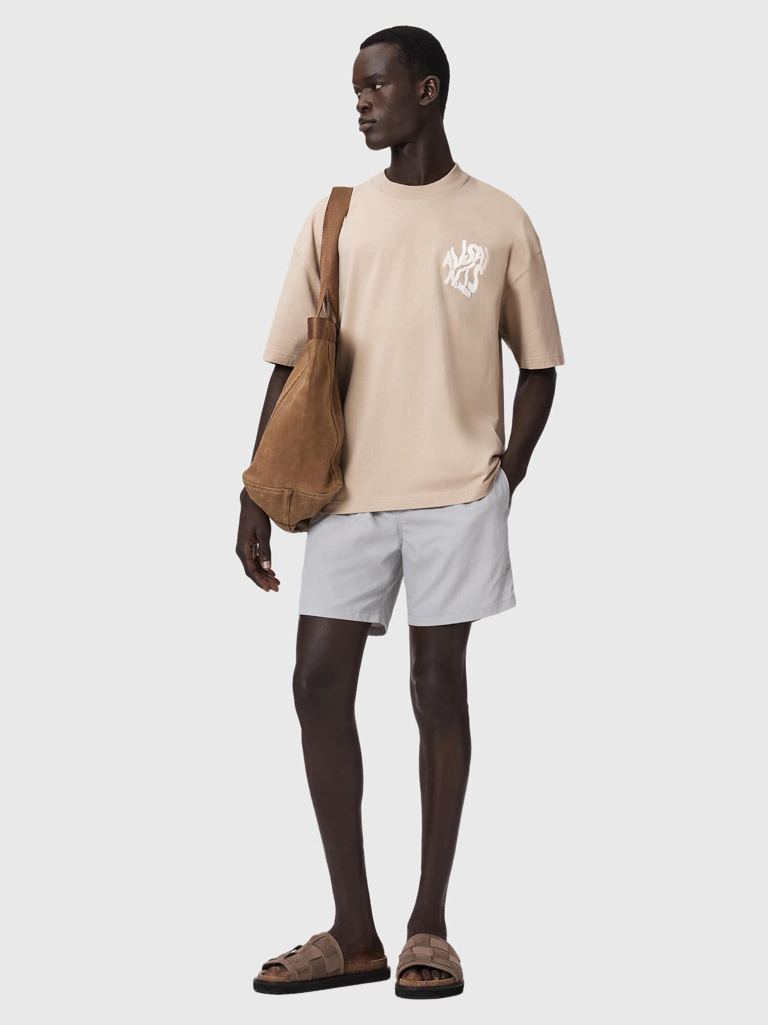 AllSaints Camiseta  brocado / blanco – imagen 4