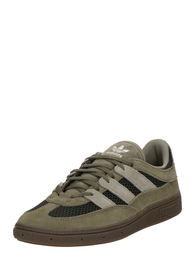 ADIDAS ORIGINALS Sneaker 'Handball Spezial' Damen Größe 35.5 creme / khaki / pastellgrün / dunkelgrün