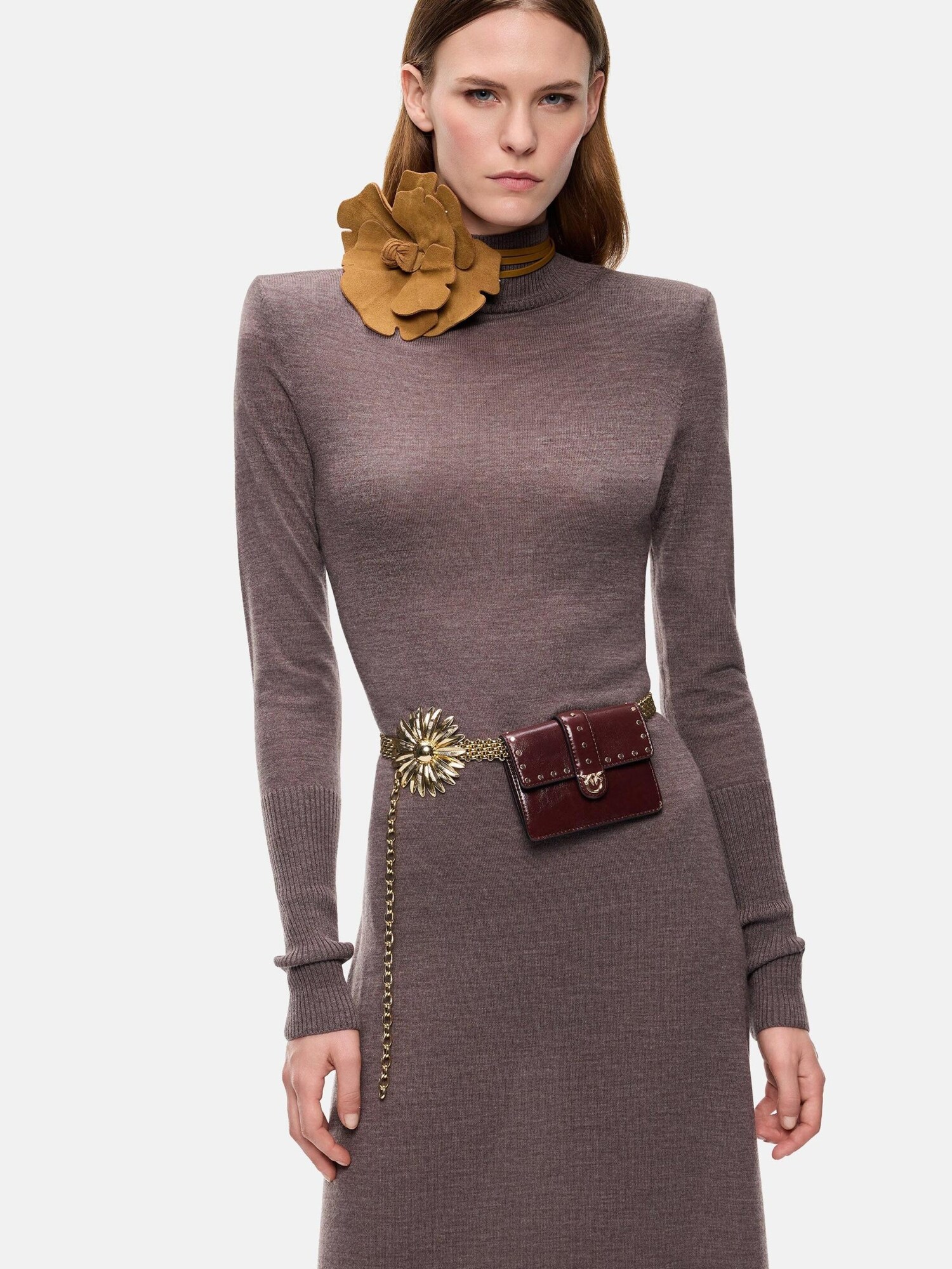 PINKO Vestido 'PINKO LONDRA ABITO FINE ABITO'  gris – imagen 4