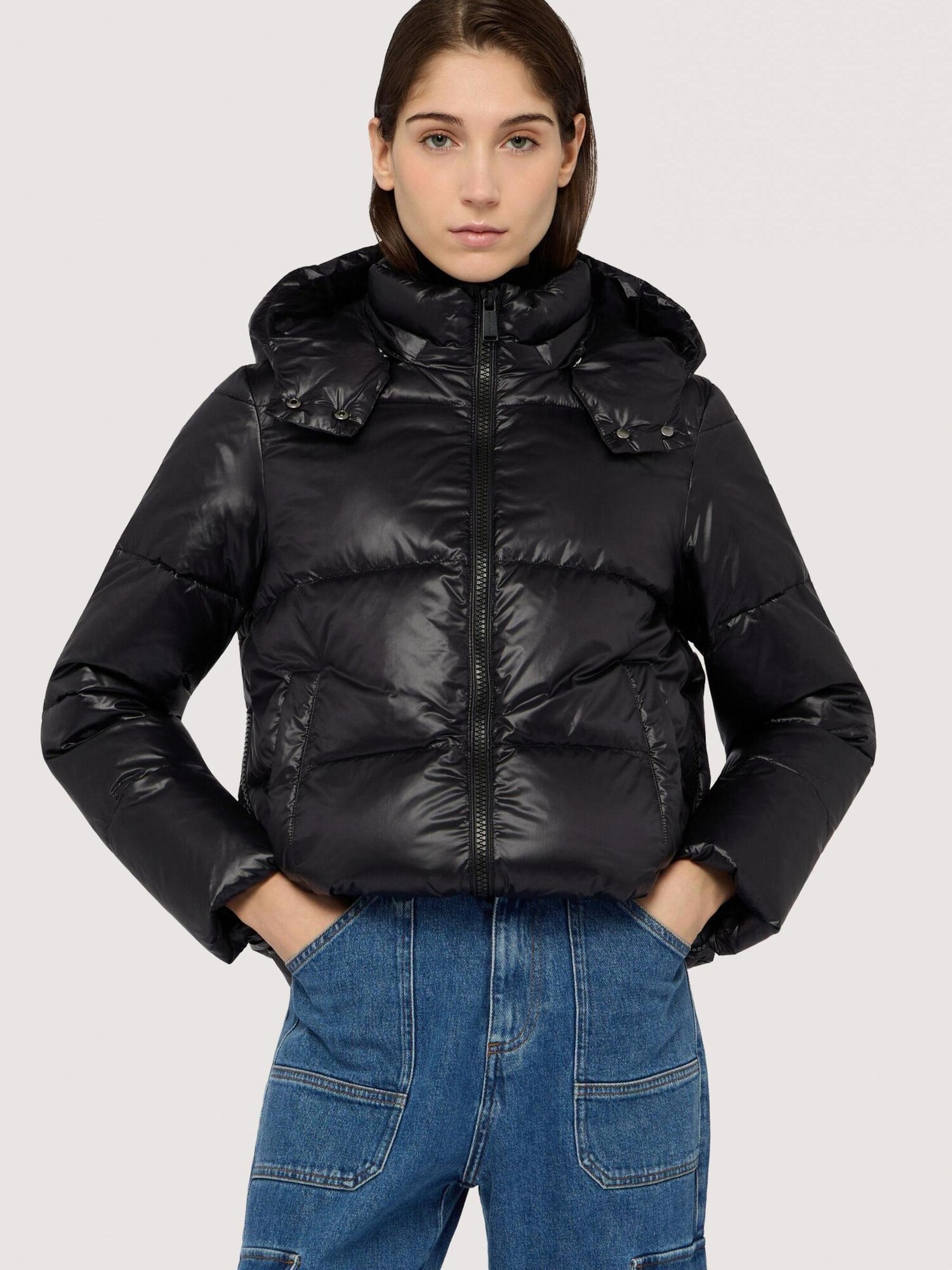 Trussardi Chaqueta de invierno negro – imagen 2