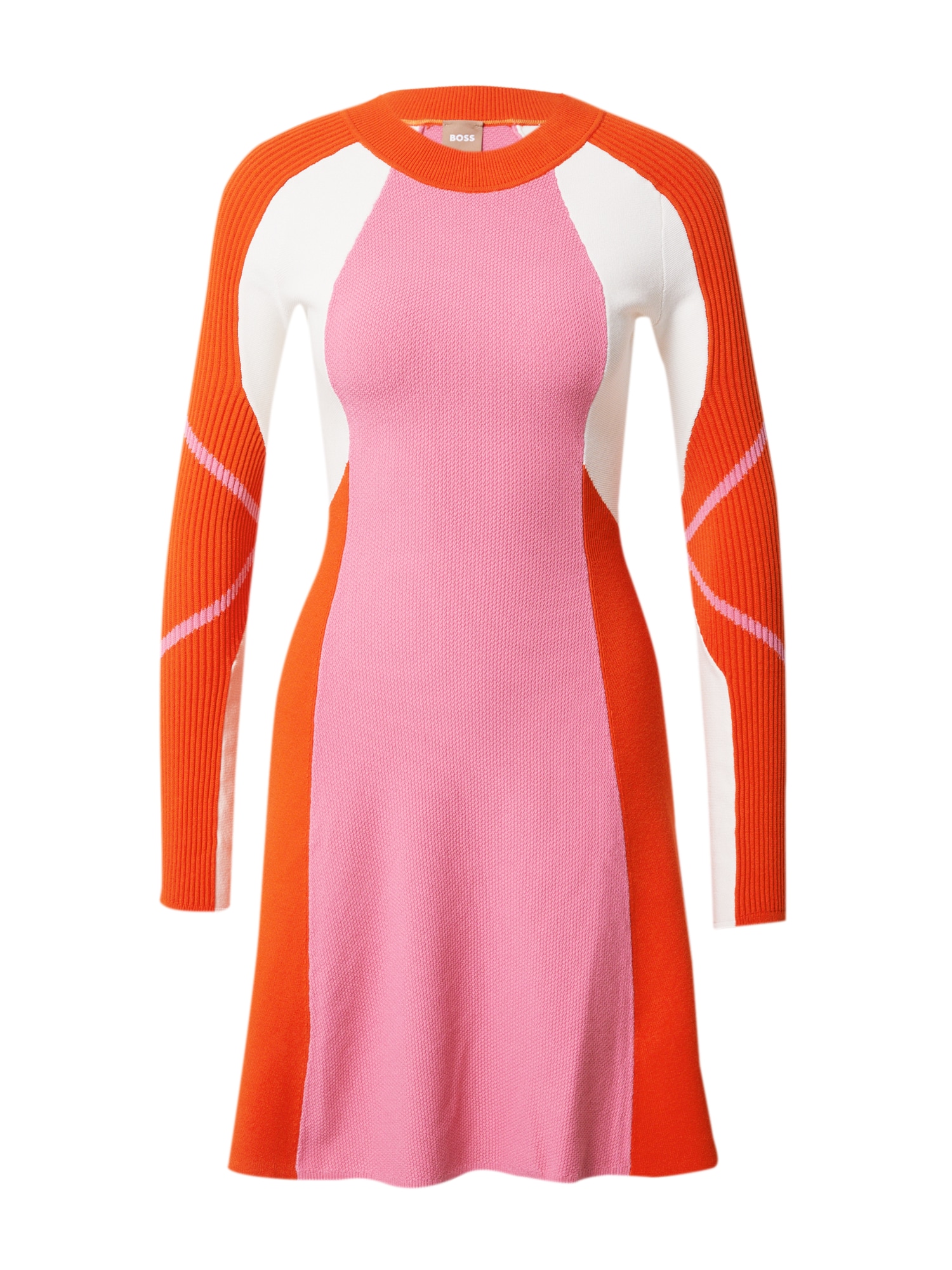 BOSS Orange Rochie tricotat 'Firoko'  portocaliu / roz / alb