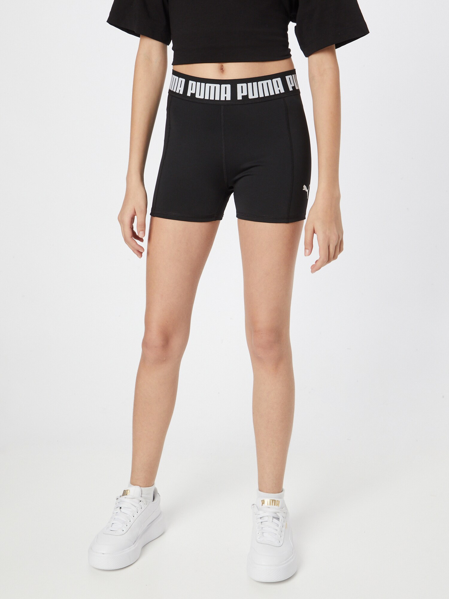 PUMA Sportnadrágok  fekete / fehér termék 2. képe