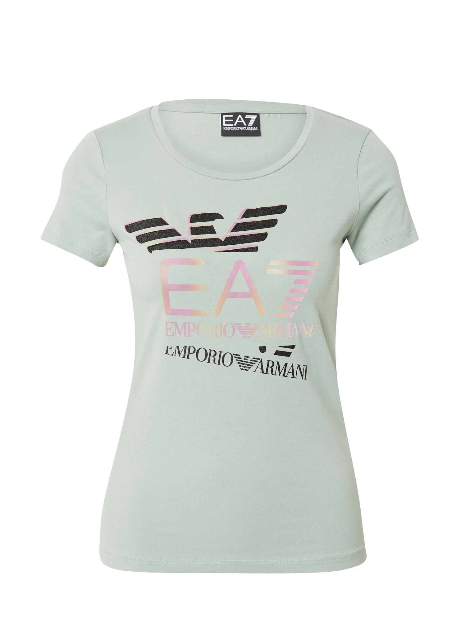 EA7 Emporio Armani Póló  zöld / narancs / rózsaszín / fekete akciós termékkép 1