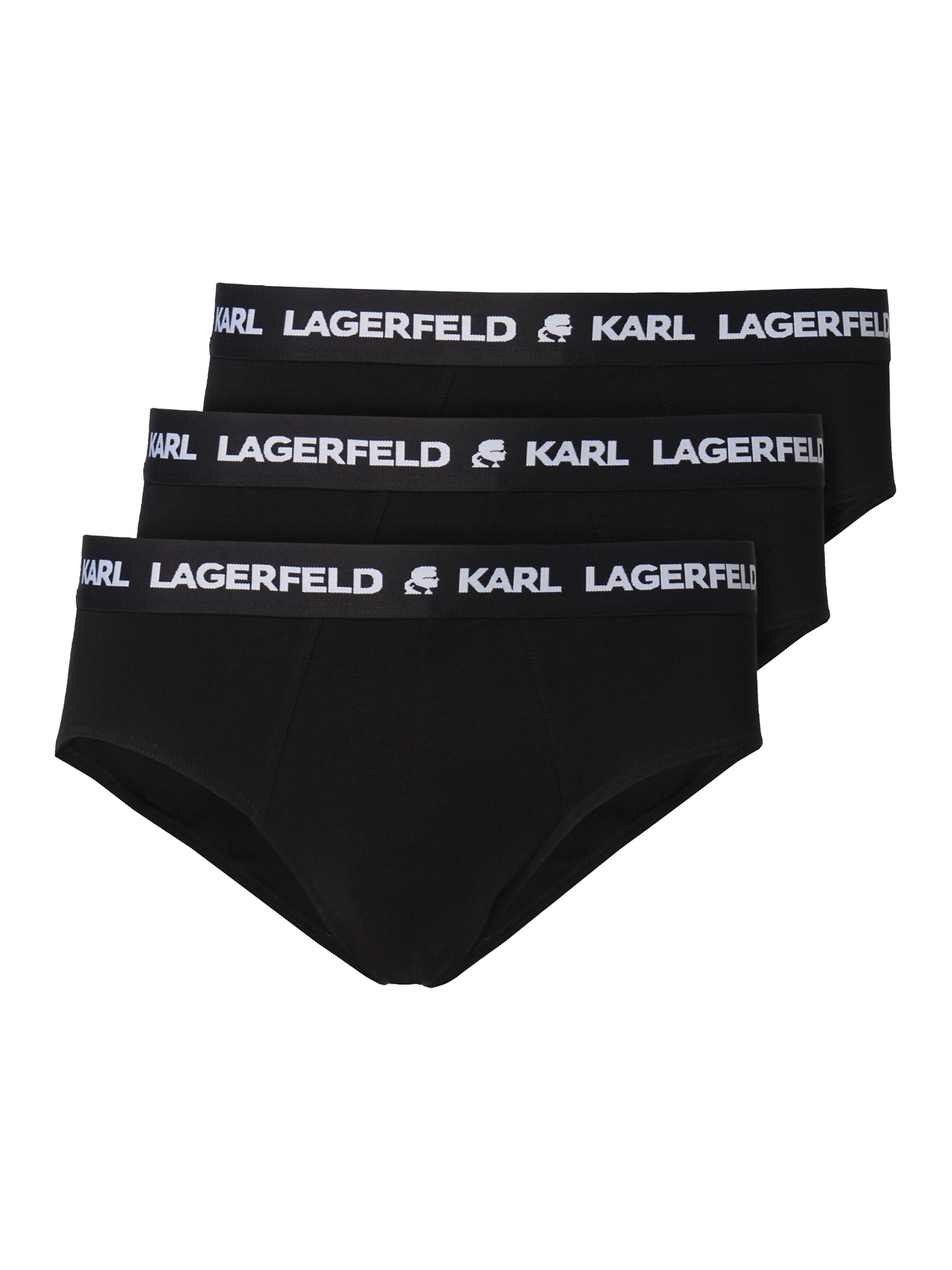 Karl Lagerfeld Slip  negru / alb