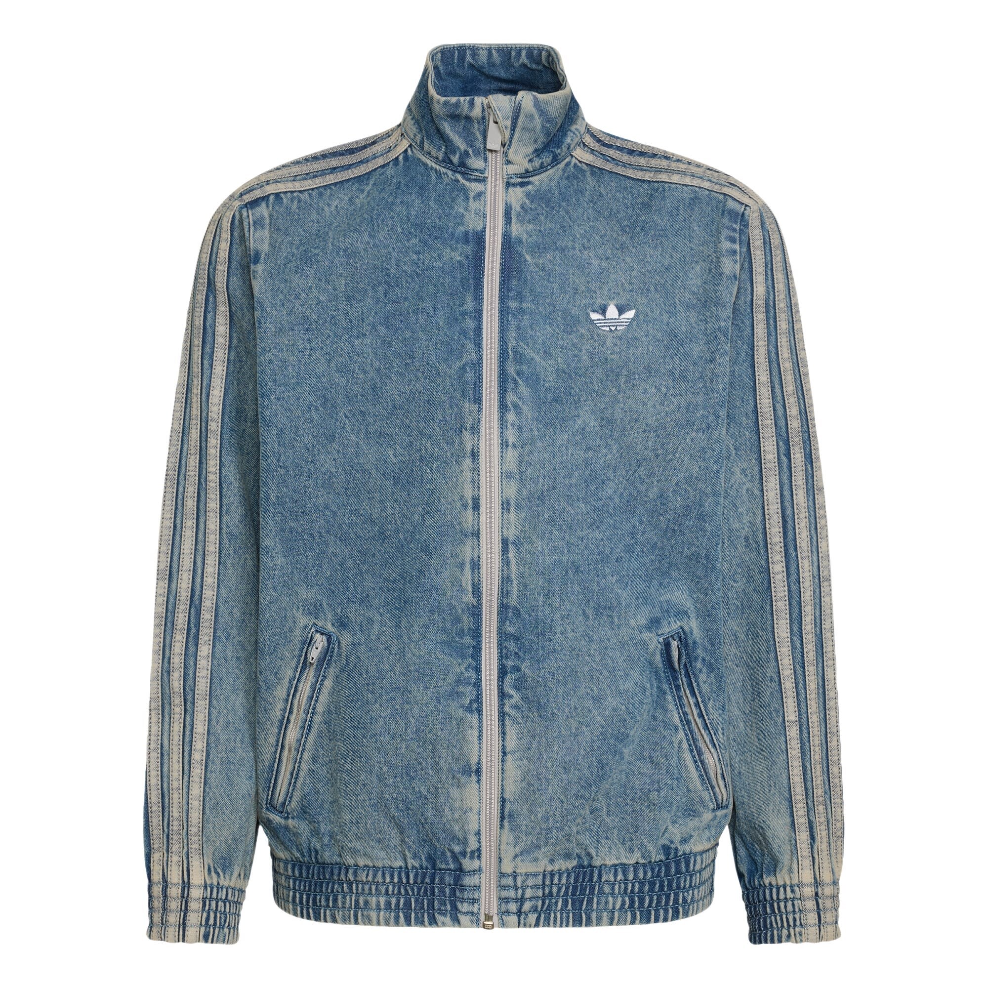 ADIDAS ORIGINALS Prechodná bunda 'Firebird'  krémová / modrá denim