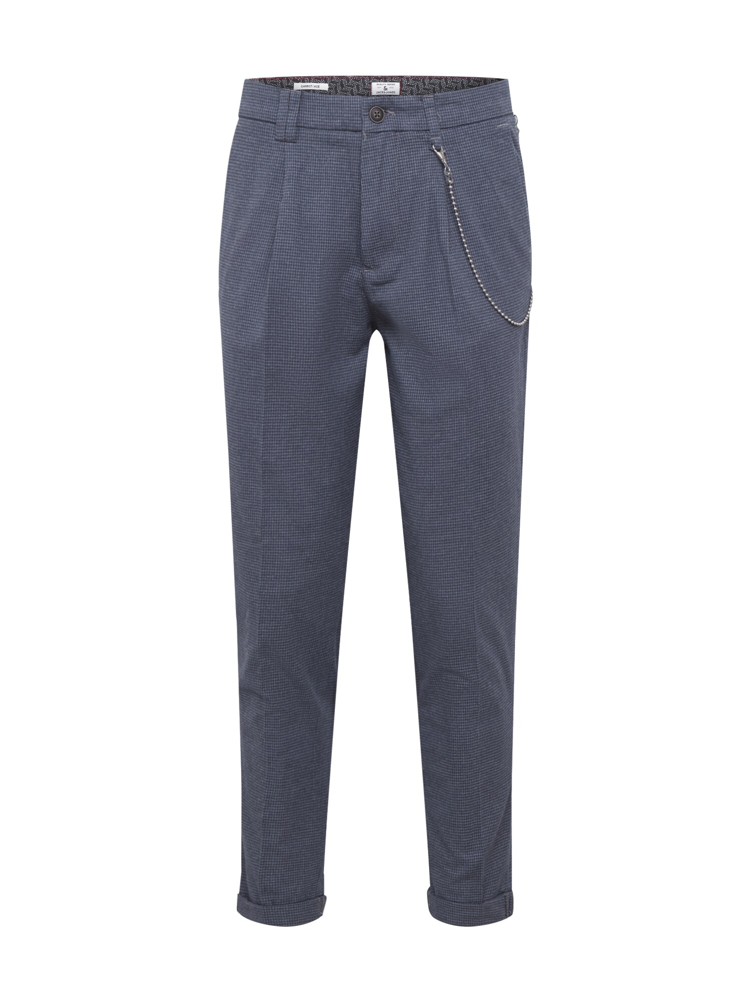 JACK & JONES Klostuotos kelnės 'ACE MILTON'  tamsiai pilka