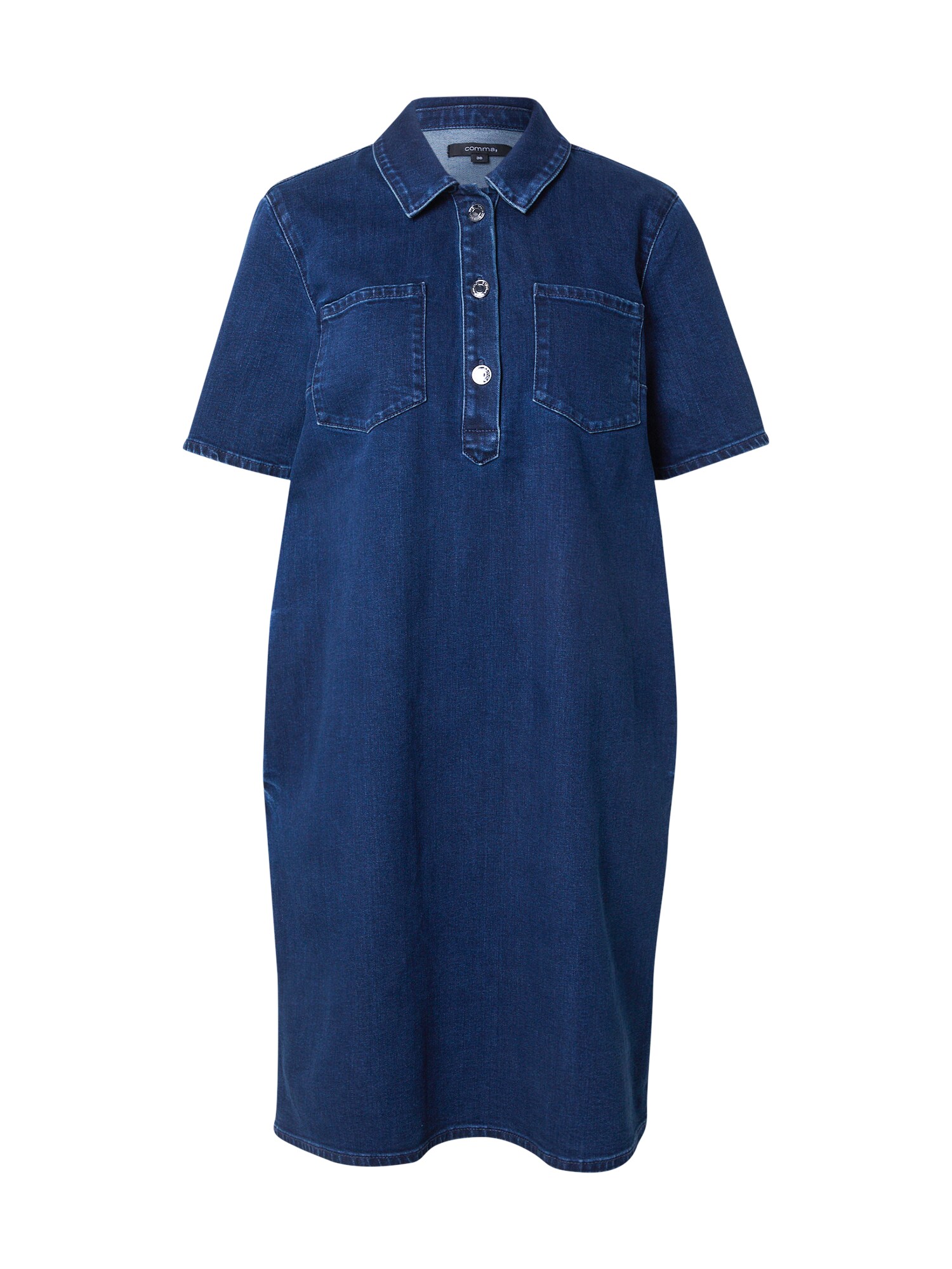 COMMA Košeľové šaty modrá denim