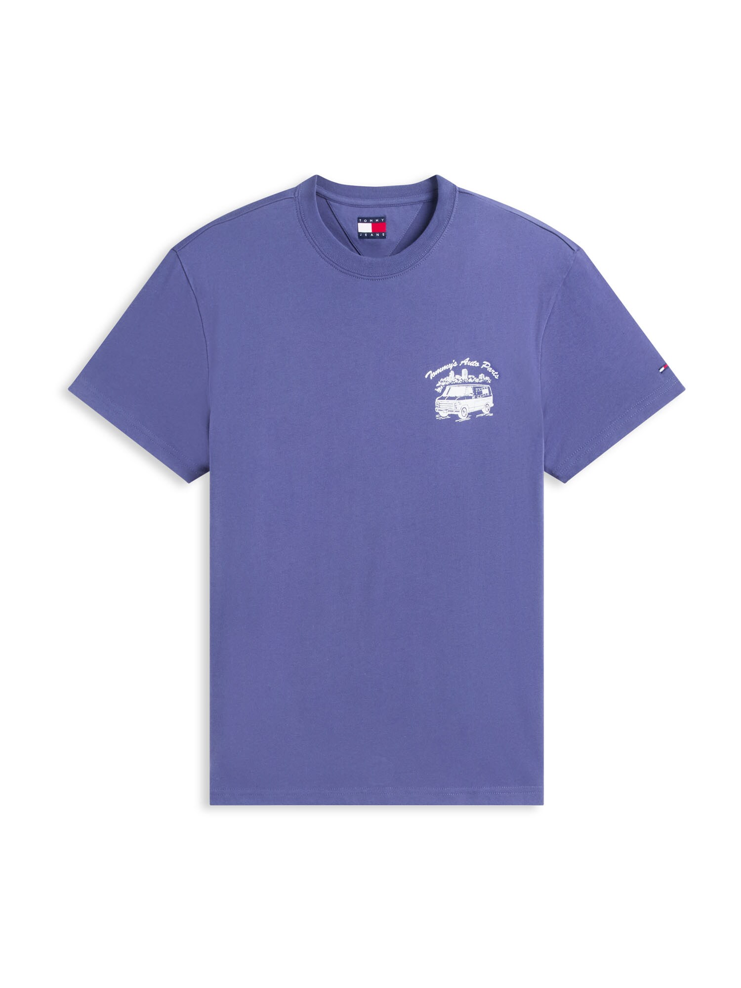 Tommy Jeans Tricou indigo / alb