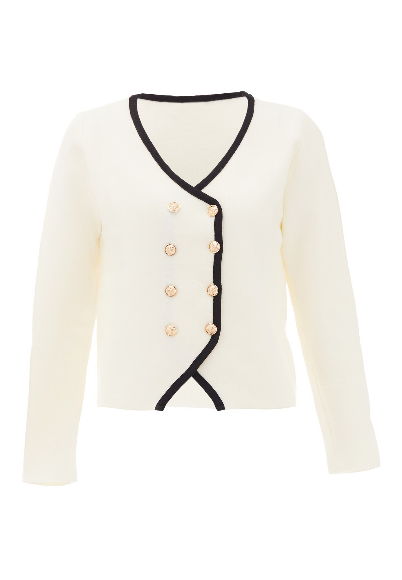 NAEMI Cárdigan oro / blanco