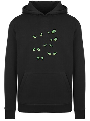 F4NT4STIC Sweatshirt ‘Scary Eyes’ Blauw / Groen / Zwart