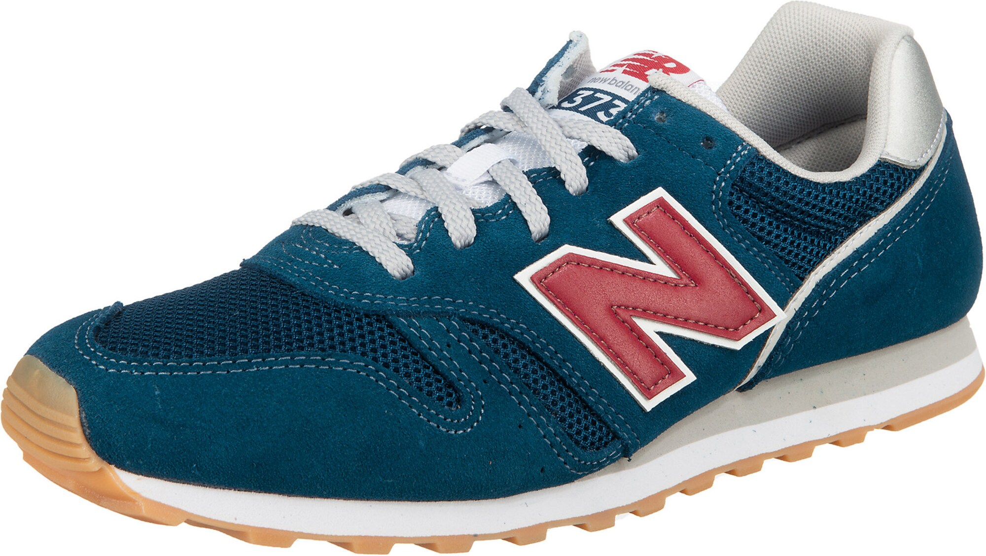 new balance Sportbačiai be auliuko 'ML373'  melsvai pilka / vyno raudona spalva / sidabrinė