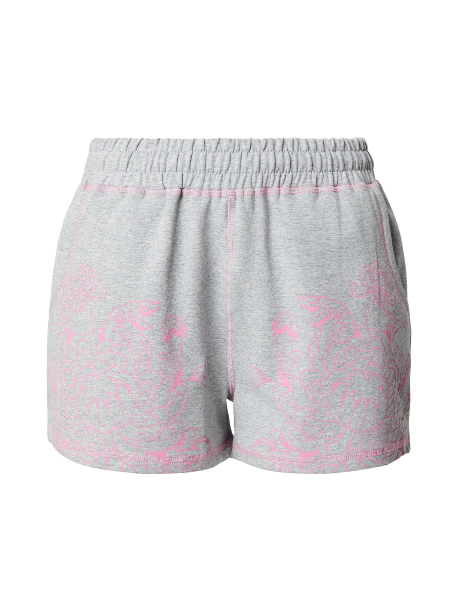 Ed Hardy Pantaloni  gri deschis / roz