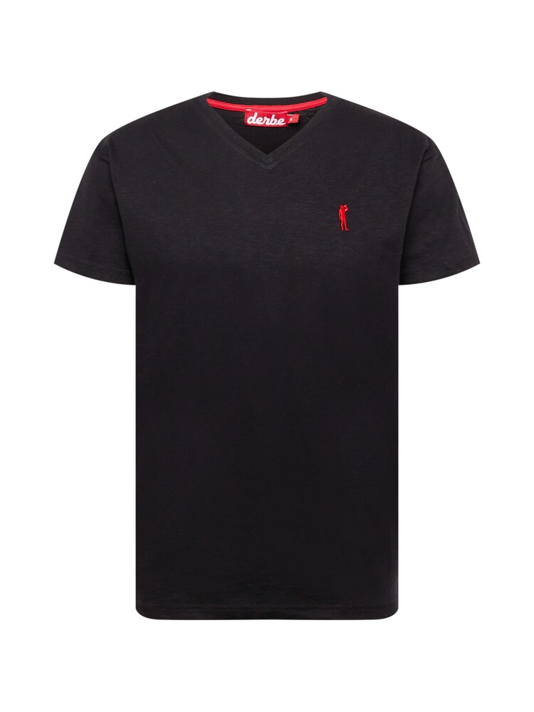 Derbe T-Shirt Herren Größe S rot / schwarz