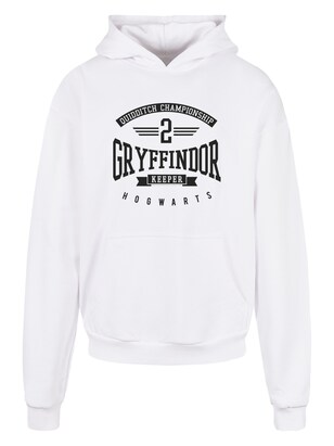 F4NT4STIC Sweatshirt ‘Harry Potterffindor Keeper’ Zwart / Wit