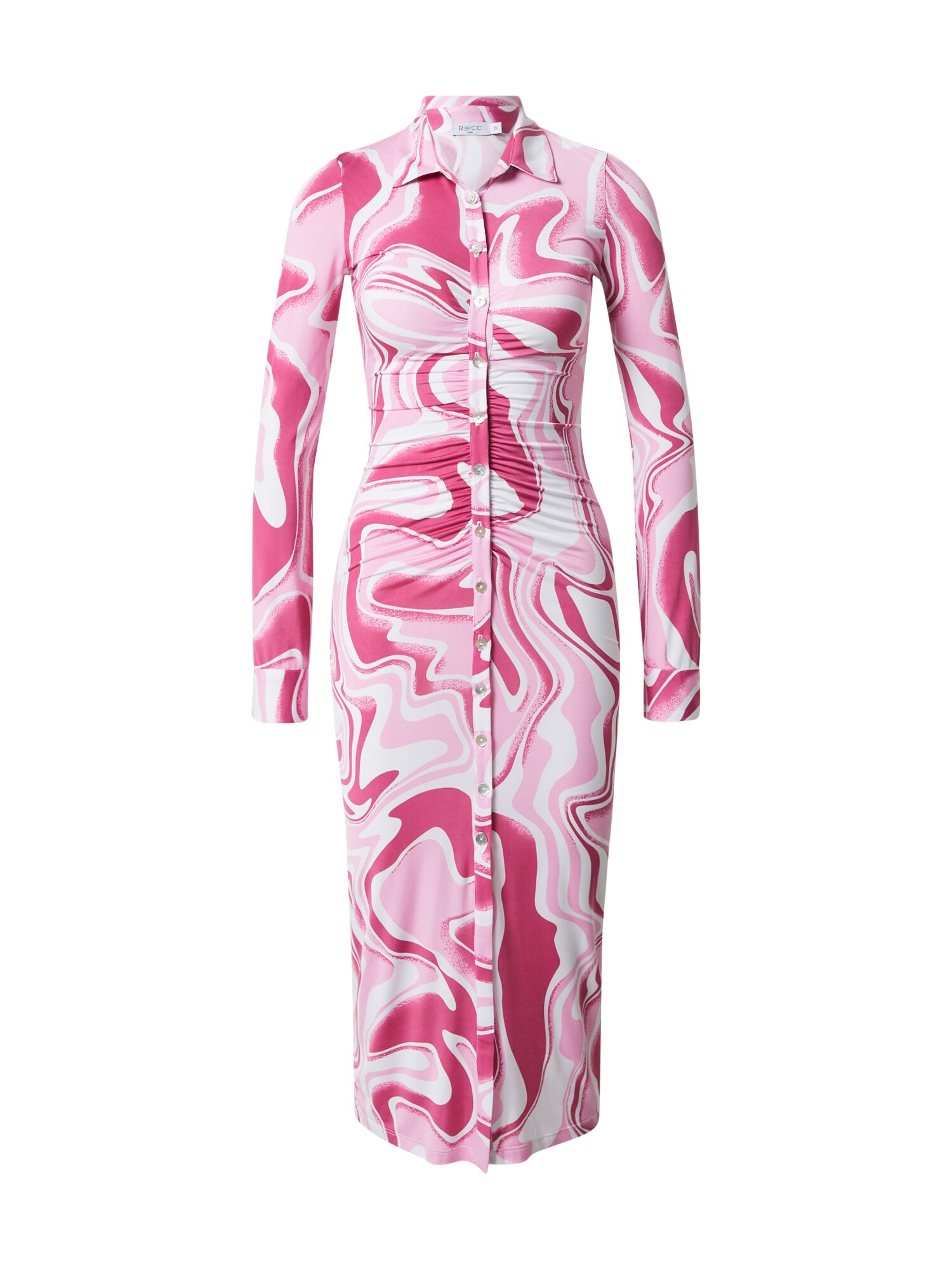 RECC Palaidinės tipo suknelė 'MOIRA' tamsiai rožinė / šviesiai rožinė / balta