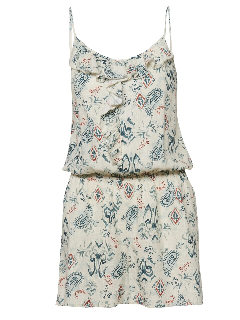 Jumpsuit duvblå / brun