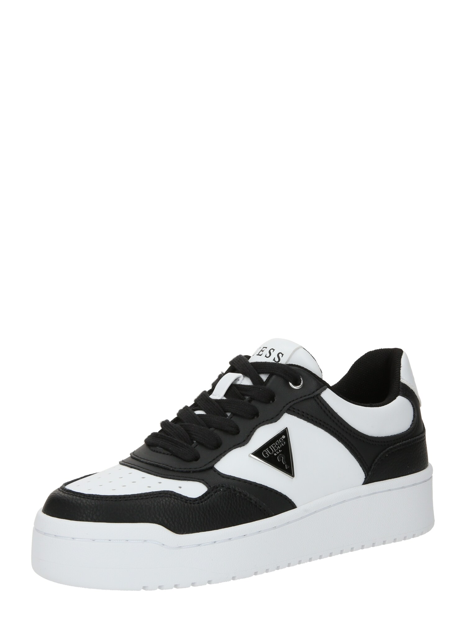 GUESS Sneaker low Miram  negru / alb