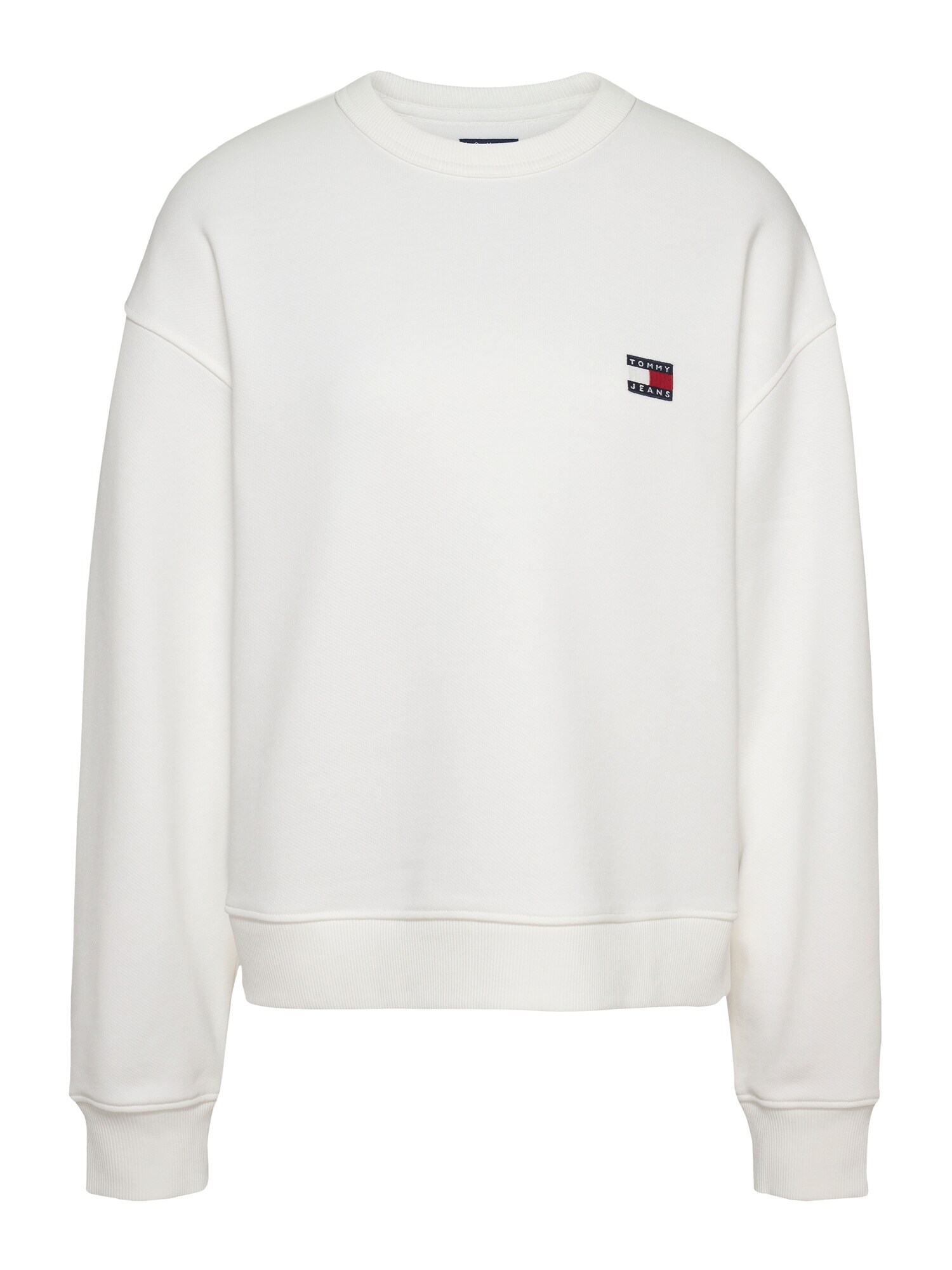 Tommy Jeans Bluză de molton  ecru / roșu / negru / alb