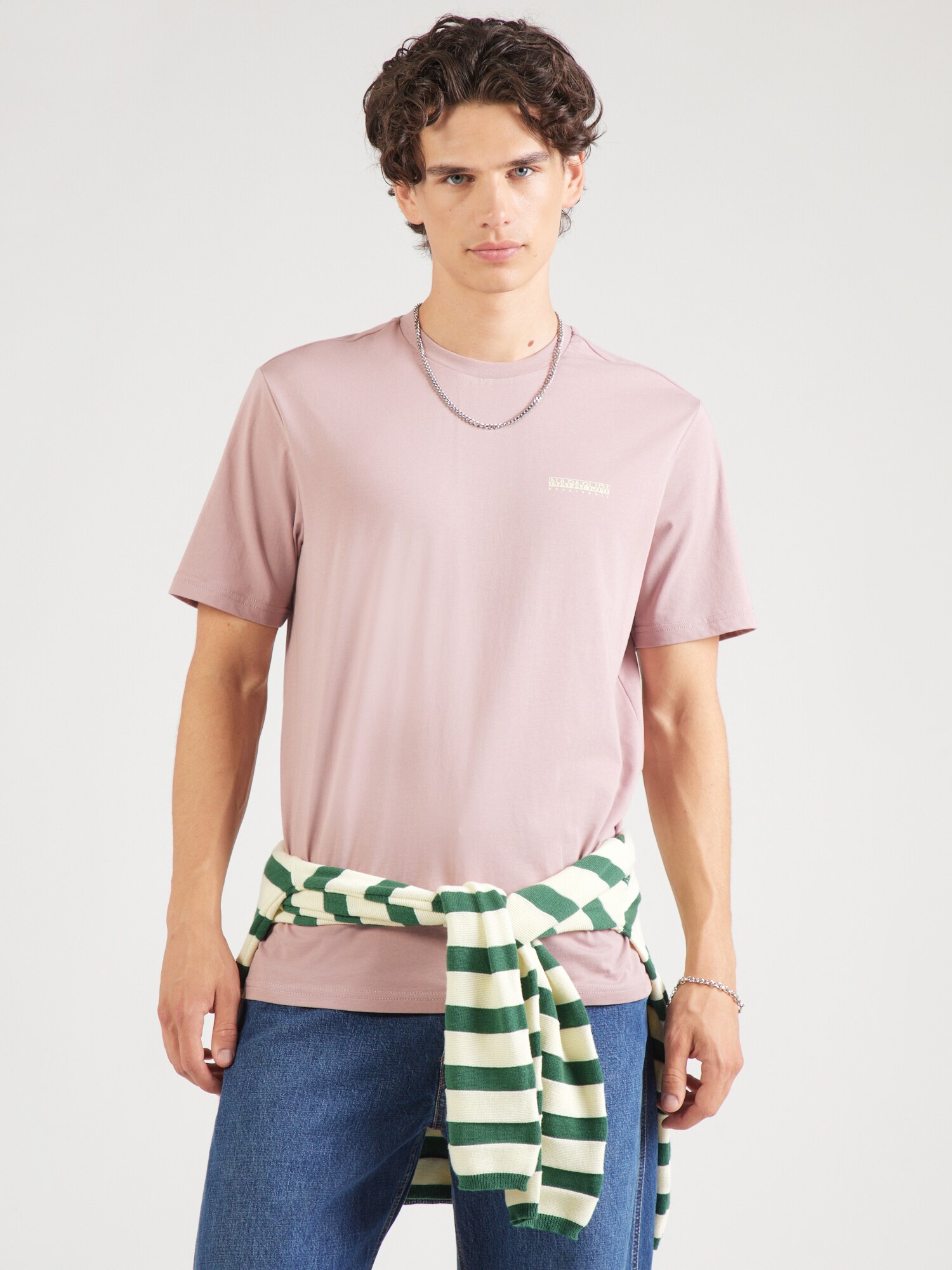 NAPAPIJRI Camiseta 'S-YOSE' crema / verde / eosin – imagen 3