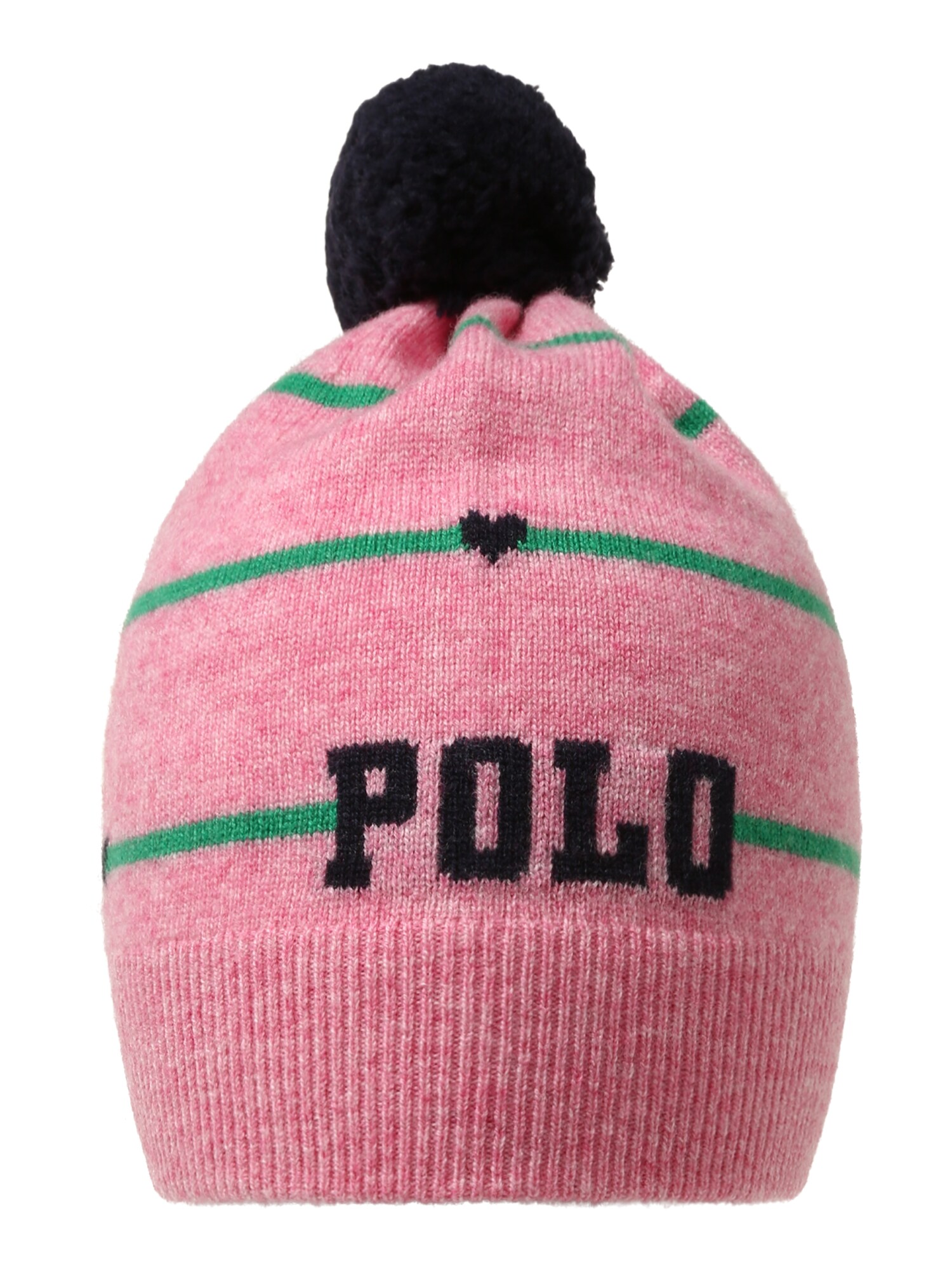 POLO RALPH LAUREN Megzta kepurė  žalia / rožinė