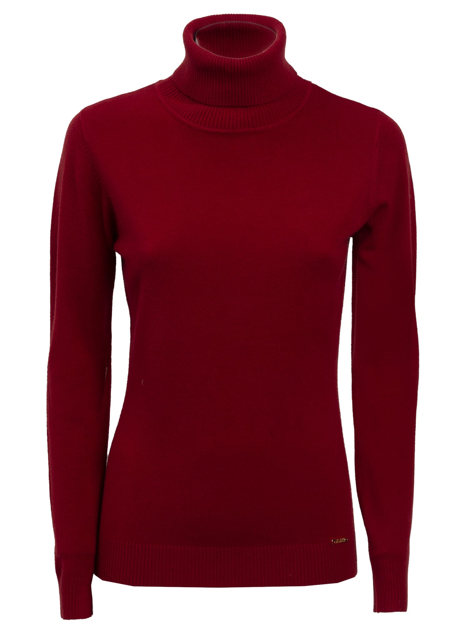 Influencer Pulover  roșu burgundy
