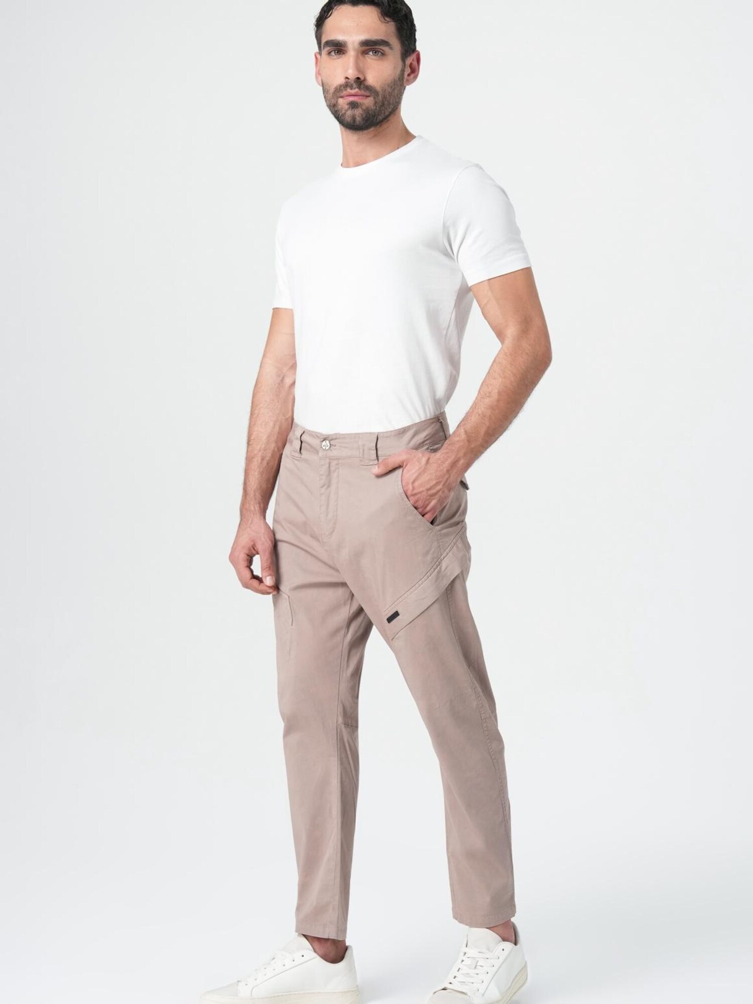M.O.D MIRACLE OF DENIM Cargo hlače taupe siva