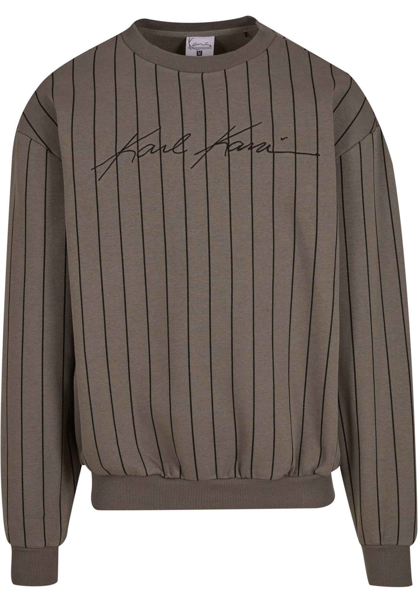 Karl Kani Bluză de molton  gri taupe / negru