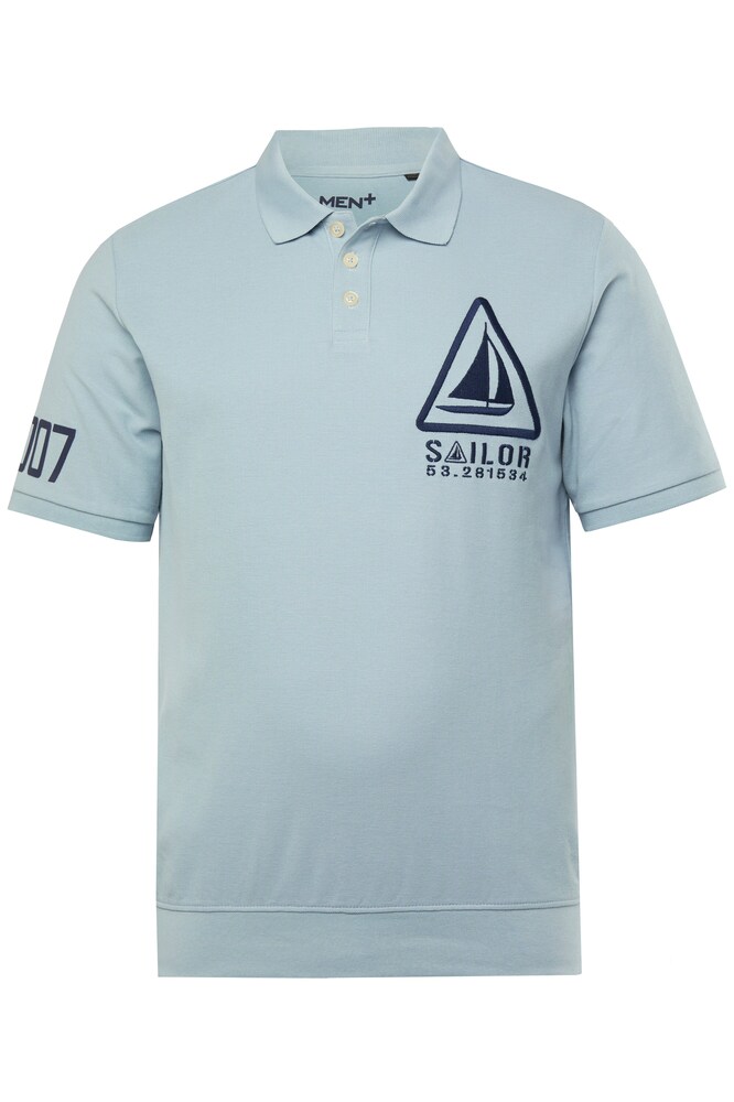 Men Plus Poloshirt Herren Größe XXL navy / hellblau