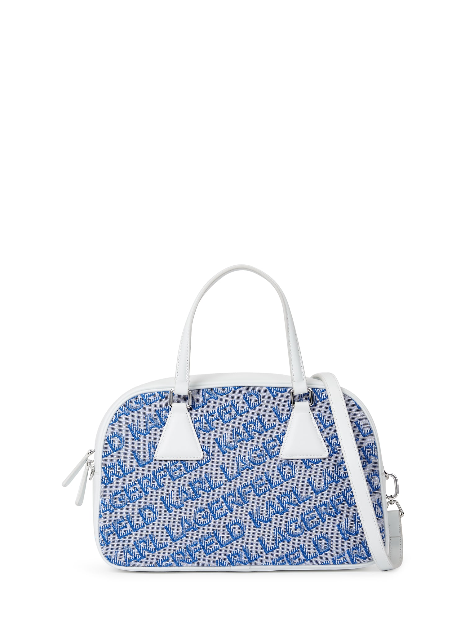 Karl Lagerfeld Ročna torbica  modra / siva / bela