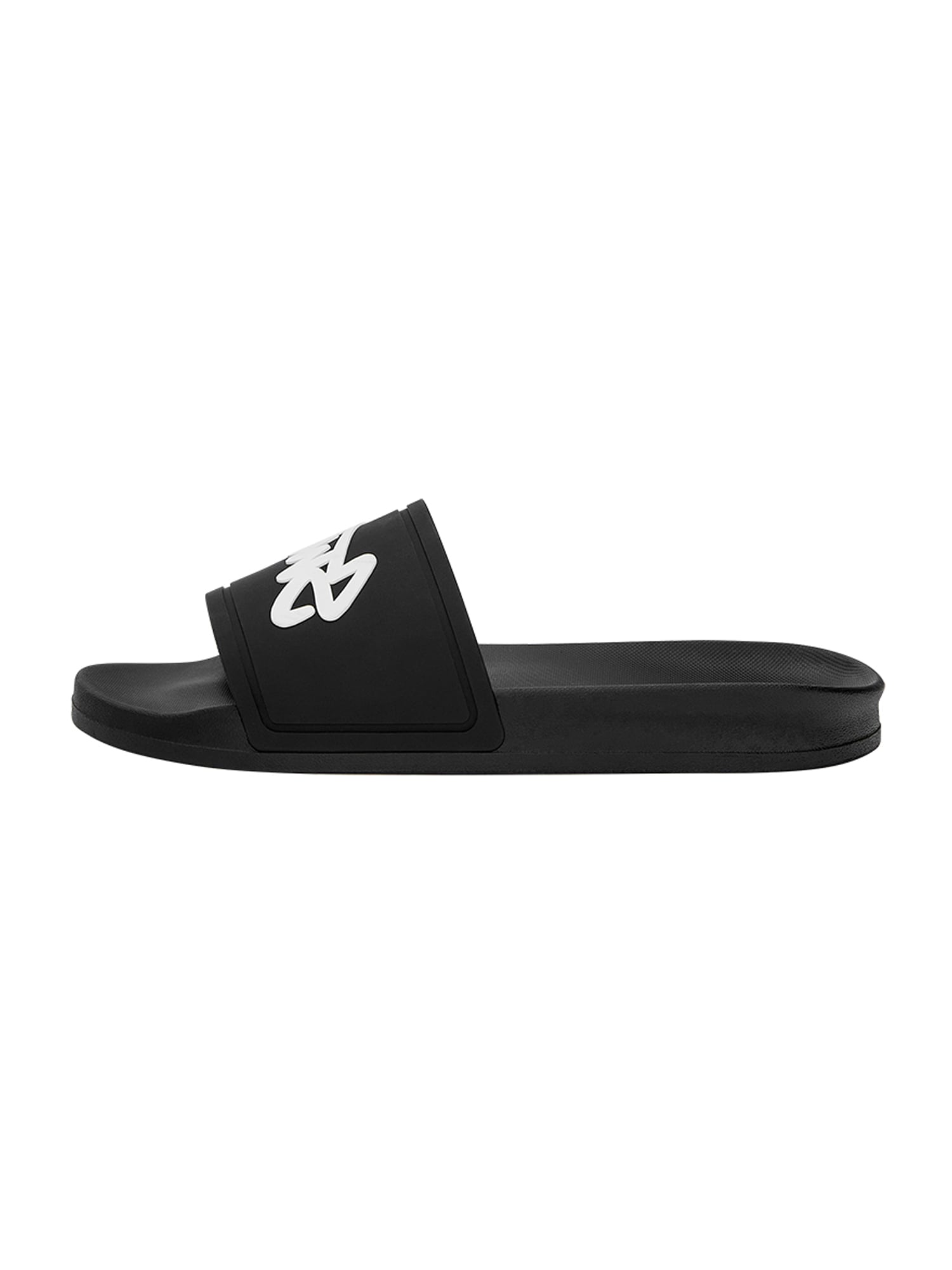Pull&Bear Papucs 'STWD'  fekete / fehér melír termék 2. képe