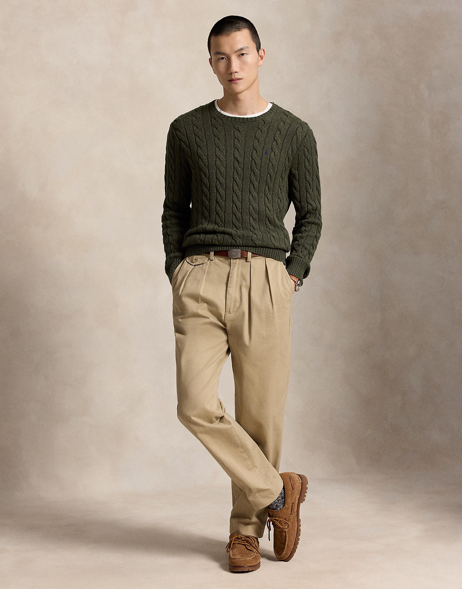 Polo Ralph Lauren Jersey 'DRIVER'  oliva – imagen 4